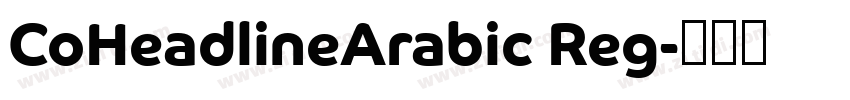CoHeadlineArabic Reg字体转换